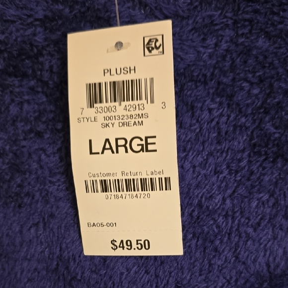 Style & Co Blue Crew Neck Sweater with Sporty Accents - Picture 3 of 13